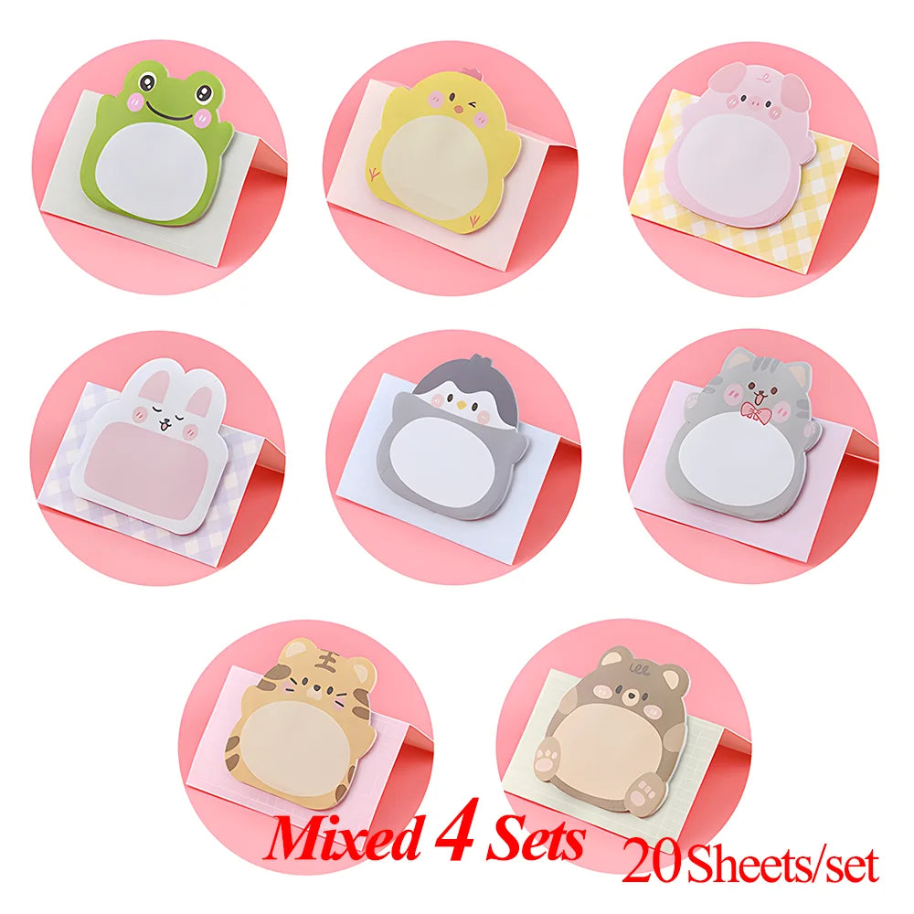 Kawaii Sticky Notes - Cute Journaling Memo Pads for To-Do Lists and Planning - ZOOMNSTORE
