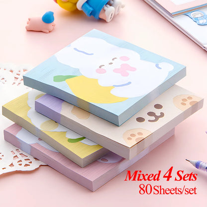 Kawaii Sticky Notes - Cute Journaling Memo Pads for To-Do Lists and Planning - ZOOMNSTORE