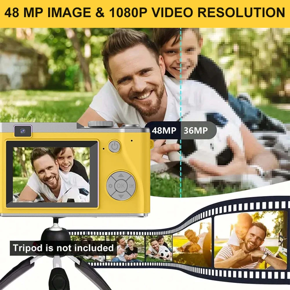Kids Digital Camera - Rechargeable Vlogging Camcorder for Beginners - ZOOMNSTORE