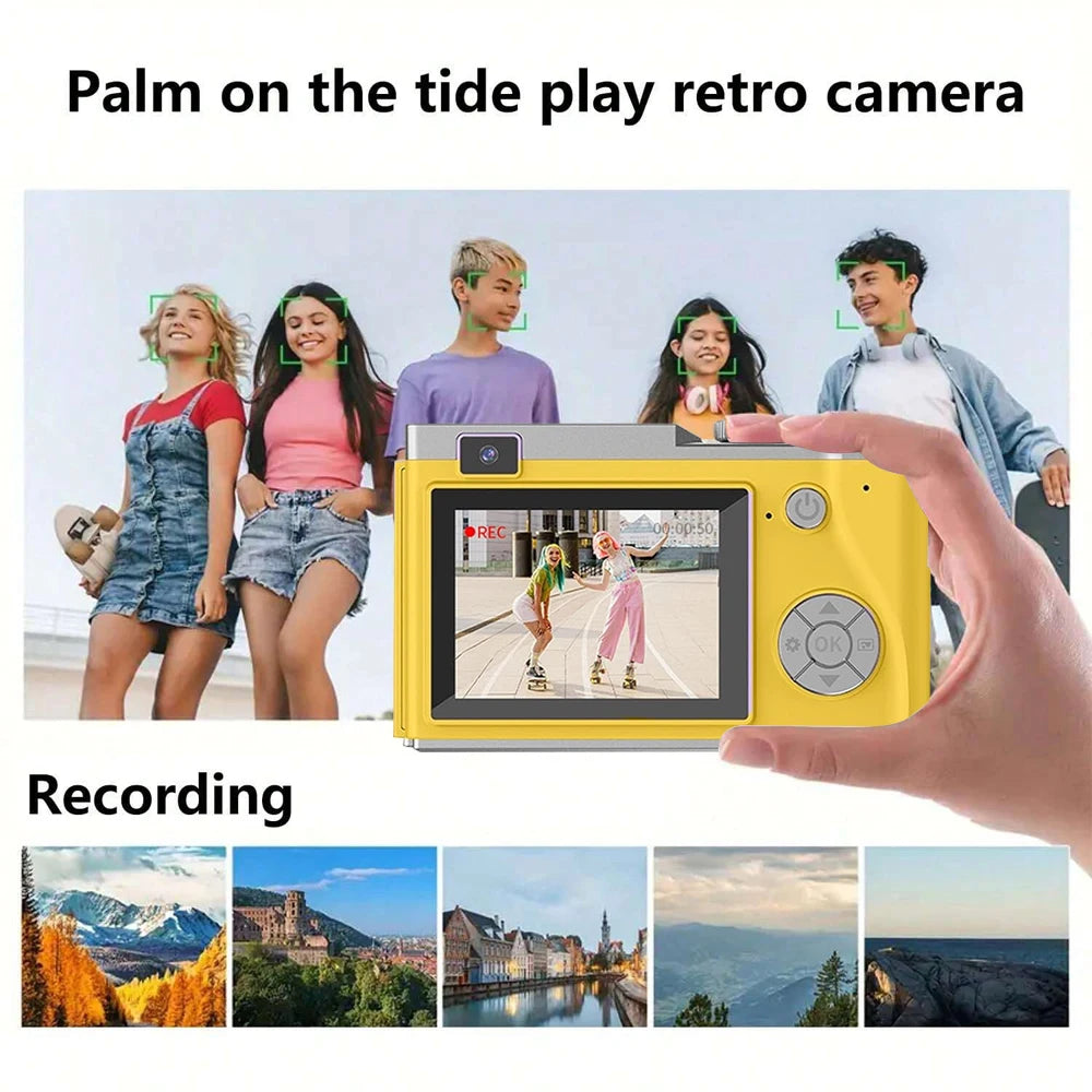 Kids Digital Camera - Rechargeable Vlogging Camcorder for Beginners - ZOOMNSTORE