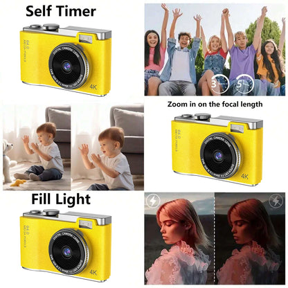 Kids Digital Camera - Rechargeable Vlogging Camcorder for Beginners - ZOOMNSTORE