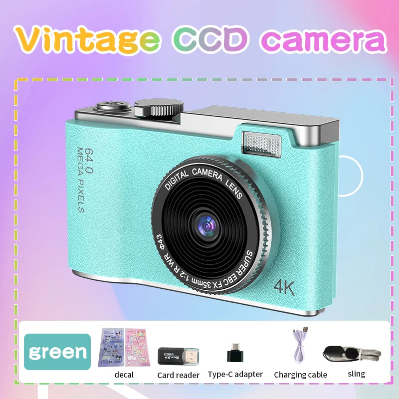 Kids Digital Camera - Rechargeable Vlogging Camcorder for Beginners - ZOOMNSTORE