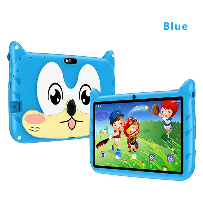 New 7 Inch Cartoon Pattern Kids Tablets Quad Core 4GB+64GB ROM Bluetooth 5G WiFi Learning Education Games Tablet Children's Gift - ZOOMNSTORE