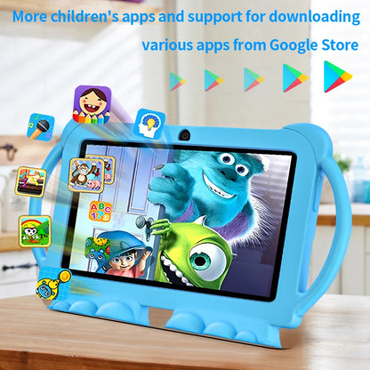 Kids 7-Inch Tablet - 5G WiFi Cartoon Case 4GB RAM 64GB ROM Educational PC - ZOOMNSTORE