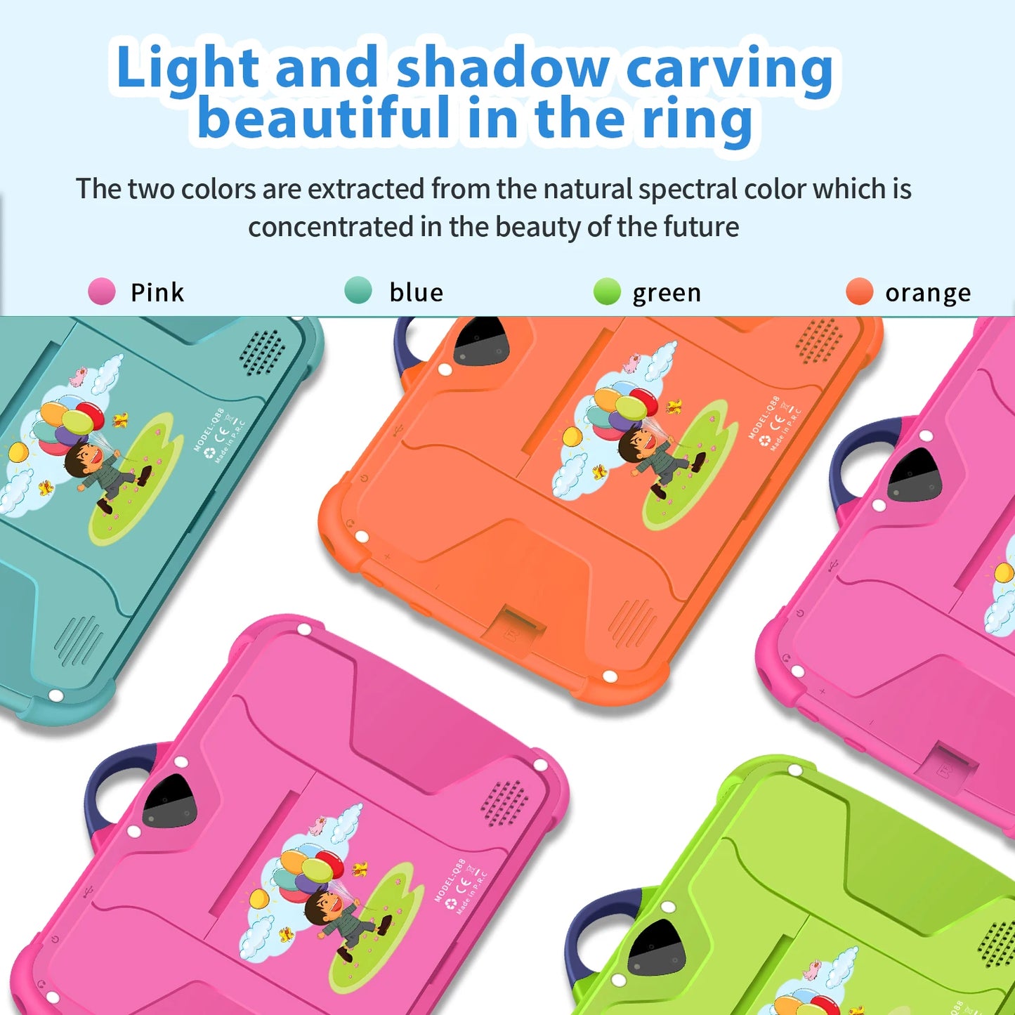 Kids 7-Inch Tablet - Quad Core 4GB RAM 64GB ROM Cartoon Pattern Educational Games - ZOOMNSTORE