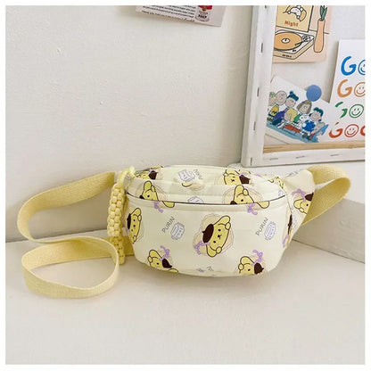 Sanrio Adjustable Crossbody Chest Pack - Cute Girls Cinnamoroll  Hello Kitty Waist Bag - ZOOMNSTORE