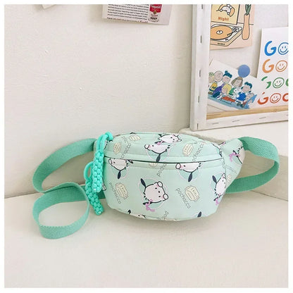 Sanrio Adjustable Crossbody Chest Pack - Cute Girls Cinnamoroll  Hello Kitty Waist Bag - ZOOMNSTORE