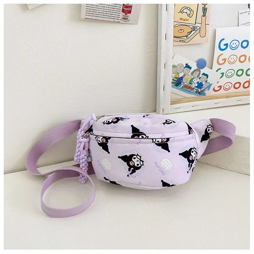 Sanrio Adjustable Crossbody Chest Pack - Cute Girls Cinnamoroll  Hello Kitty Waist Bag - ZOOMNSTORE