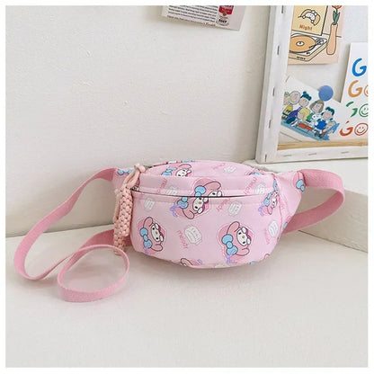 Sanrio Adjustable Crossbody Chest Pack - Cute Girls Cinnamoroll  Hello Kitty Waist Bag - ZOOMNSTORE