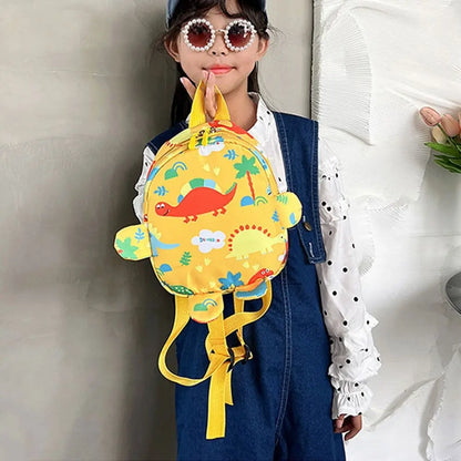 Kids Dinosaur Backpack - Kawaii Nylon Schoolbag for Boys and Girls - ZOOMNSTORE