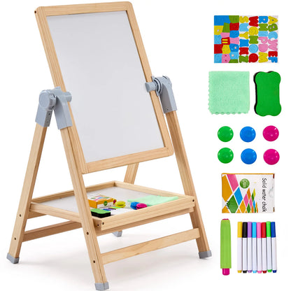 SucceBuy Standing Magnetic Drawing Board WordPad Art Easel with Painting Accessories Children Educational Toys for Kids Boy Girl - ZOOMNSTORE