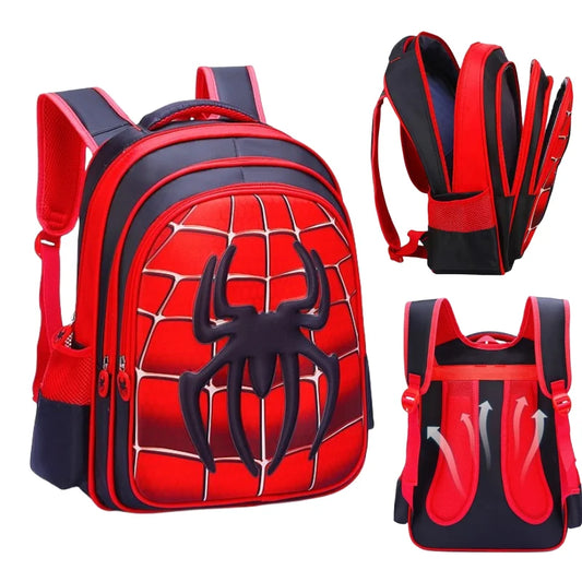 3D Kids Backpack - Durable Spider King Design - ZOOMNSTORE