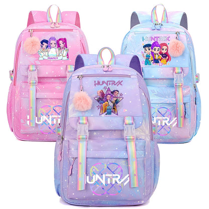 KPop Demon Hunters Backpack - High-Capacity Anime School Rucksack for Kids - ZOOMNSTORE