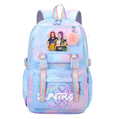 KPop Demon Hunters Backpack - High-Capacity Anime School Rucksack for Kids - ZOOMNSTORE