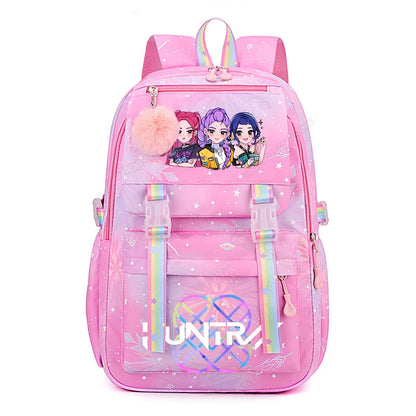 KPop Demon Hunters Backpack - High-Capacity Anime School Rucksack for Kids - ZOOMNSTORE