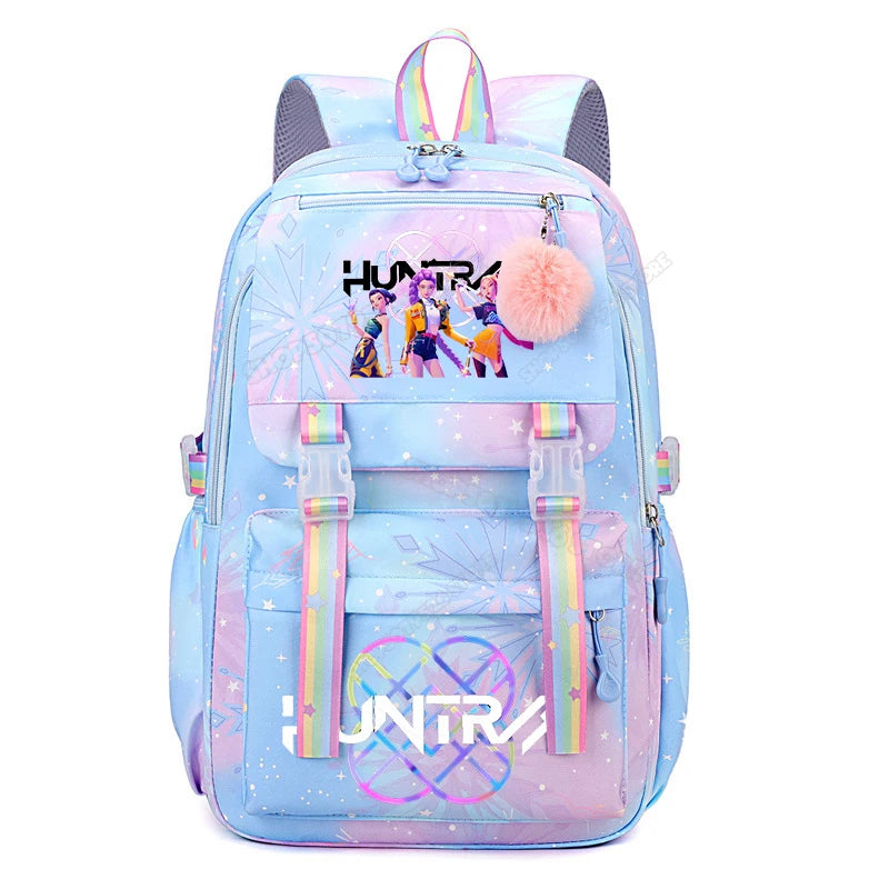 KPop Demon Hunters Backpack - High-Capacity Anime School Rucksack for Kids - ZOOMNSTORE