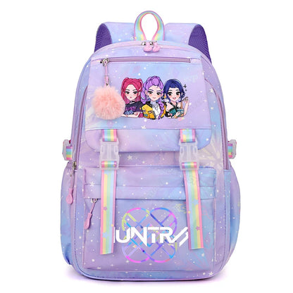 KPop Demon Hunters Backpack - High-Capacity Anime School Rucksack for Kids - ZOOMNSTORE