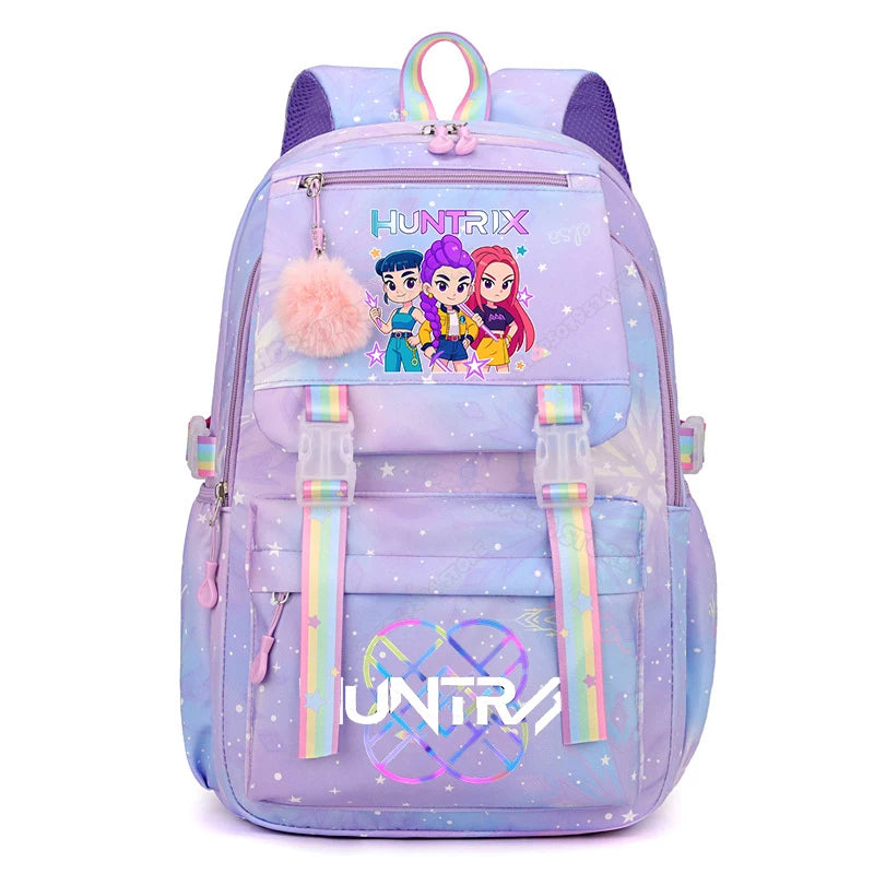 KPop Demon Hunters Backpack - High-Capacity Anime School Rucksack for Kids - ZOOMNSTORE
