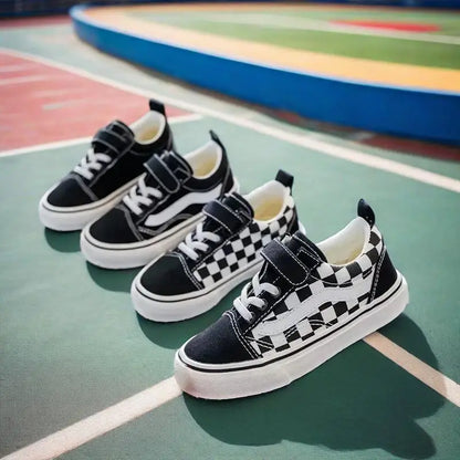 Kids Canvas Sneakers - Comfortable Fashion Shoes for Boys and Girls - ZOOMNSTORE