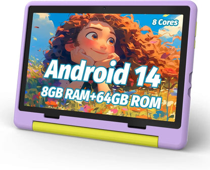 URAO 10 Inch Cartoon Pattern Kids Tablet Android Octa-Core 8GB RAM 64GB ROM Learning Education Games Tablets Children's Gifts - ZOOMNSTORE