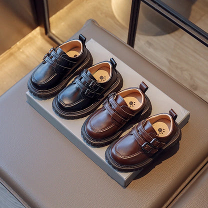 Kids Casual Leather Shoes - Fall School Footwear for Boys  Girls Sizes 21-30 - ZOOMNSTORE