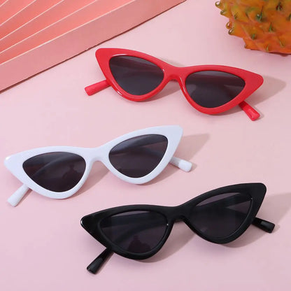 Vintage New Cat Eye Kids Sunglasses Boys Girls Small Triangle Frame Gift Sun Glasses Children Baby Oculos De Sol Infantil UV400 - ZOOMNSTORE
