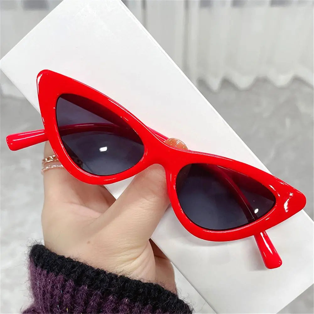 Vintage New Cat Eye Kids Sunglasses Boys Girls Small Triangle Frame Gift Sun Glasses Children Baby Oculos De Sol Infantil UV400 - ZOOMNSTORE