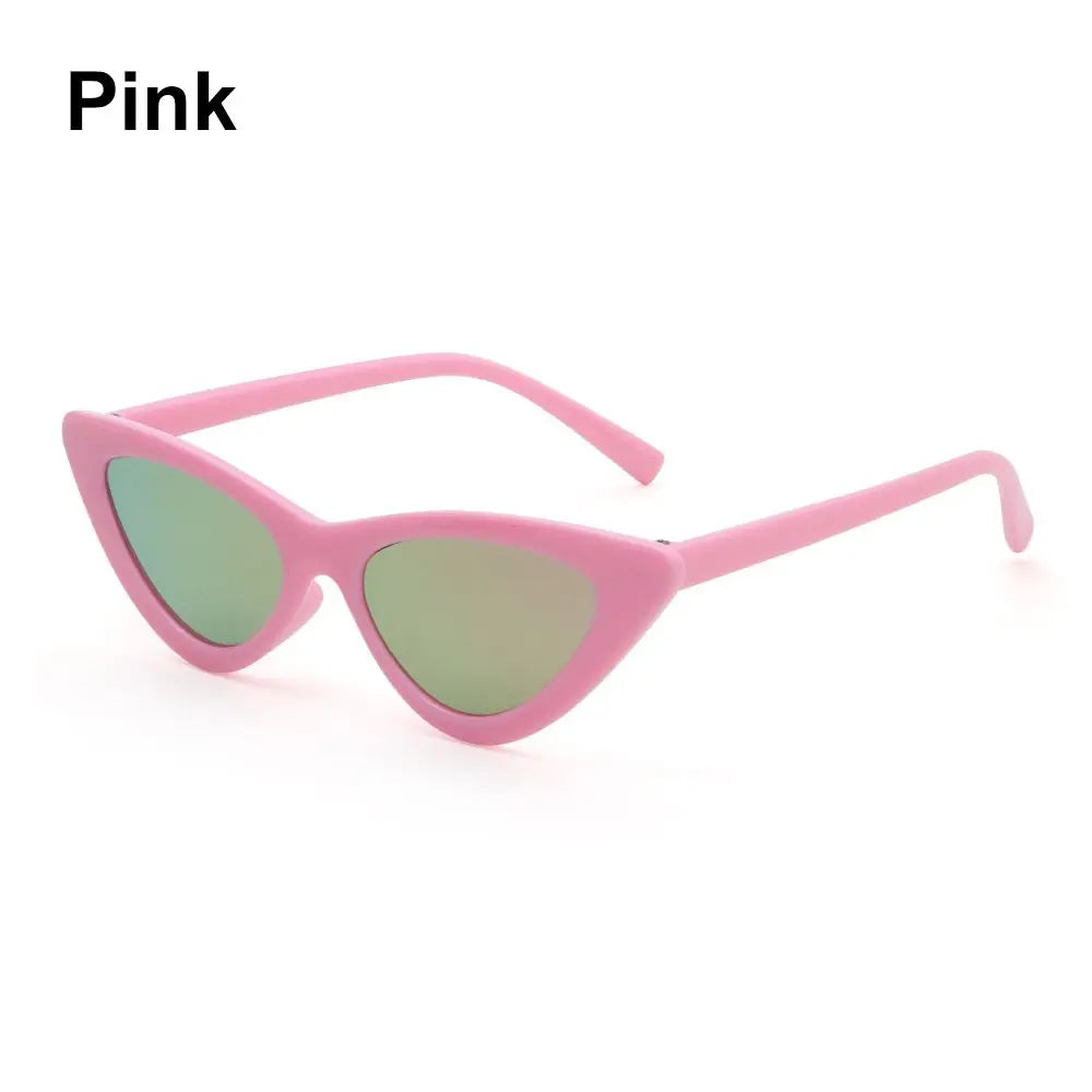Vintage New Cat Eye Kids Sunglasses Boys Girls Small Triangle Frame Gift Sun Glasses Children Baby Oculos De Sol Infantil UV400 - ZOOMNSTORE