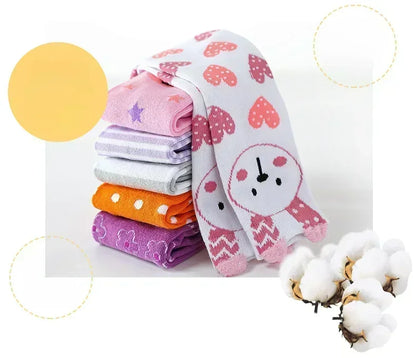 3-12Y Sweet Baby Kids Cotton Warmer Knee High Long Kawaii Socks Cartoon Animal Lovely Princess Girls Children Todder Stockings - ZOOMNSTORE