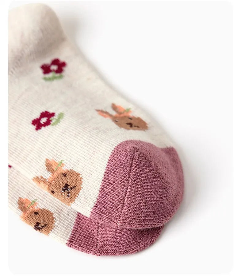 1-12Y Kids Socks Girls Socks Sweet Fancy Lace Sock Baby Toddler Spring Autumn Winter Cotton Socks Children - ZOOMNSTORE