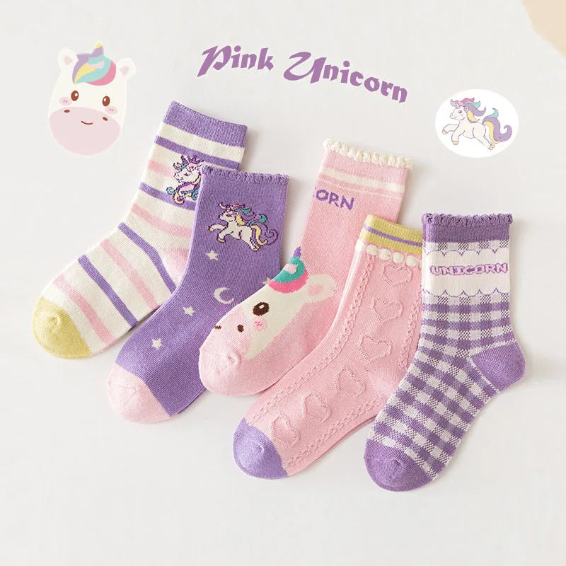1-12Y Kids Socks Girls Socks Sweet Fancy Lace Sock Baby Toddler Spring Autumn Winter Cotton Socks Children - ZOOMNSTORE