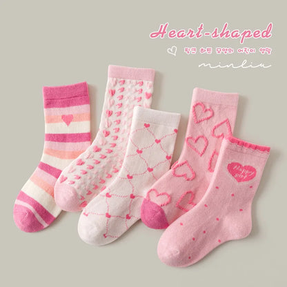 1-12Y Kids Socks Girls Socks Sweet Fancy Lace Sock Baby Toddler Spring Autumn Winter Cotton Socks Children - ZOOMNSTORE