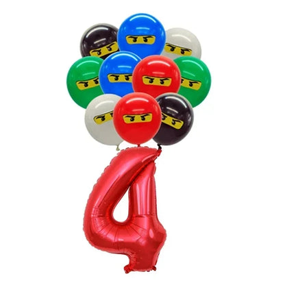 Ninja Birthday Party Supplies - Disposable Tableware Popcorn Plates Balloons  Cups for Kids - ZOOMNSTORE