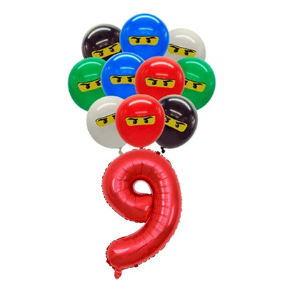 Ninja Birthday Party Supplies - Disposable Tableware Popcorn Plates Balloons  Cups for Kids - ZOOMNSTORE