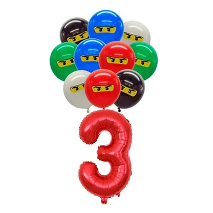 Ninja Birthday Party Supplies - Disposable Tableware Popcorn Plates Balloons  Cups for Kids - ZOOMNSTORE