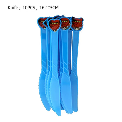Ninja Birthday Party Supplies - Disposable Tableware Popcorn Plates Balloons  Cups for Kids - ZOOMNSTORE