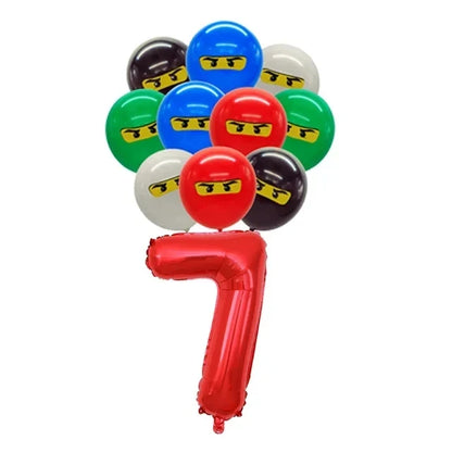 Ninja Birthday Party Supplies - Disposable Tableware Popcorn Plates Balloons  Cups for Kids - ZOOMNSTORE