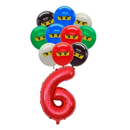 Ninja Birthday Party Supplies - Disposable Tableware Popcorn Plates Balloons  Cups for Kids - ZOOMNSTORE