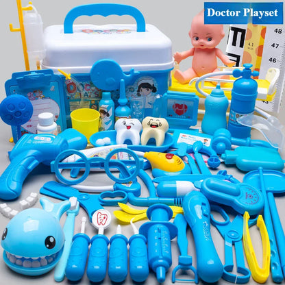 Kids Doctor Set Dentist Nurse Pretend Play Toys Simulated Stethoscope Medical Tool Kit Medical Role Play Accessories Fun Gifts - ZOOMNSTORE