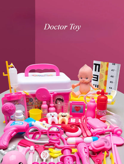 Kids Doctor Set Dentist Nurse Pretend Play Toys Simulated Stethoscope Medical Tool Kit Medical Role Play Accessories Fun Gifts - ZOOMNSTORE