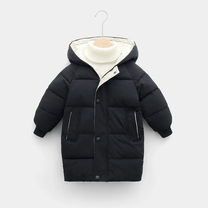 Kids Down Jacket – Thick Cotton Padded Parka | Warm Winter Coat For Boys Girls - ZOOMNSTORE