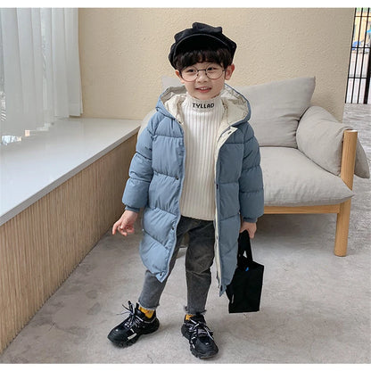 Kids Down Jacket – Thick Cotton Padded Parka | Warm Winter Coat For Boys Girls - ZOOMNSTORE