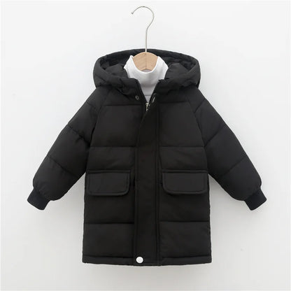 Kids Down Jacket – Thick Cotton Padded Parka | Warm Winter Coat For Boys Girls - ZOOMNSTORE