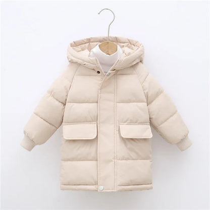 Kids Down Jacket – Thick Cotton Padded Parka | Warm Winter Coat For Boys Girls - ZOOMNSTORE