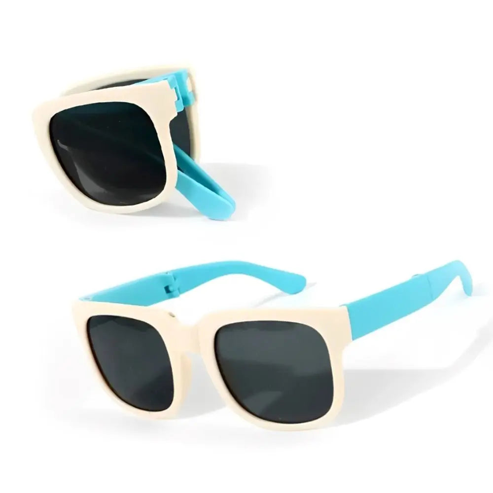 Kids UV 400 Square Frame Sunglasses - Foldable Outdoor Eyewear for Toddlers - ZOOMNSTORE