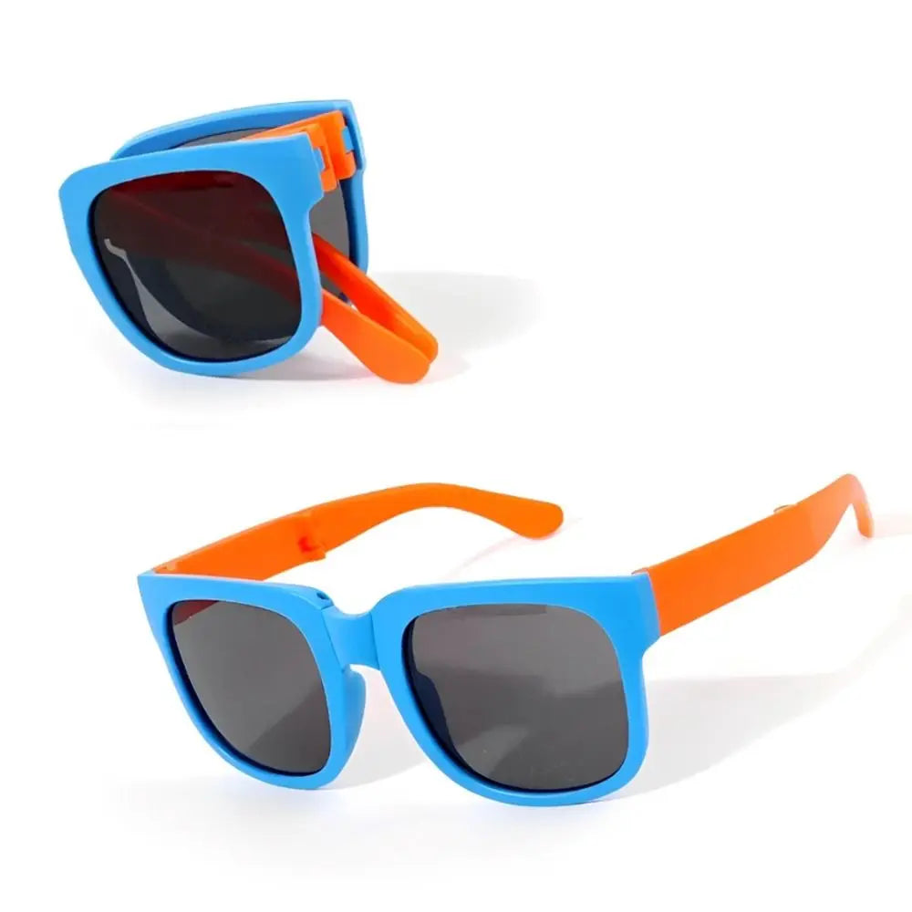 Kids UV 400 Square Frame Sunglasses - Foldable Outdoor Eyewear for Toddlers - ZOOMNSTORE