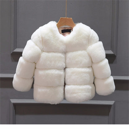 Kids Fur Jacket - Warm Children Winter Coat | Boys Faux Fur Outerwear - ZOOMNSTORE