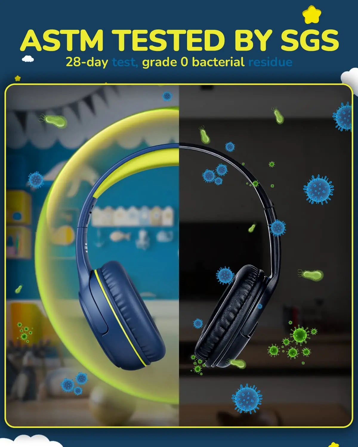 AWATRUE AT2 Gaming Headset - 35mm Surround Stereo Headphones with Mic for PC Laptop Kids - ZOOMNSTORE