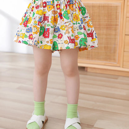 Kids Girls Skirt Shorts Summer Cotton Breathable Kids Skirt Pants Casual Baby Bloomers Children Short Pants Baby Stuff - ZOOMNSTORE