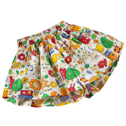 Kids Girls Skirt Shorts Summer Cotton Breathable Kids Skirt Pants Casual Baby Bloomers Children Short Pants Baby Stuff - ZOOMNSTORE
